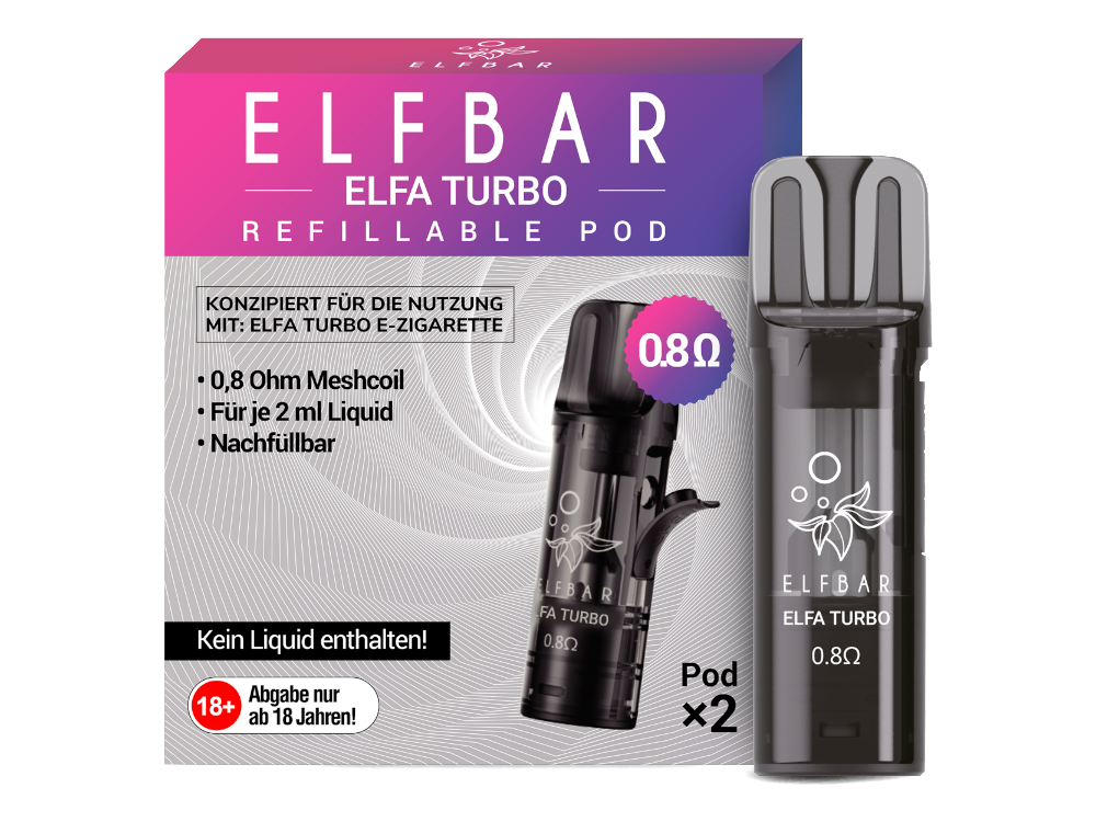 [IC-EB100ETP-11] Elfbar Elfa Turbo Pod (2 Stück pro Packung)