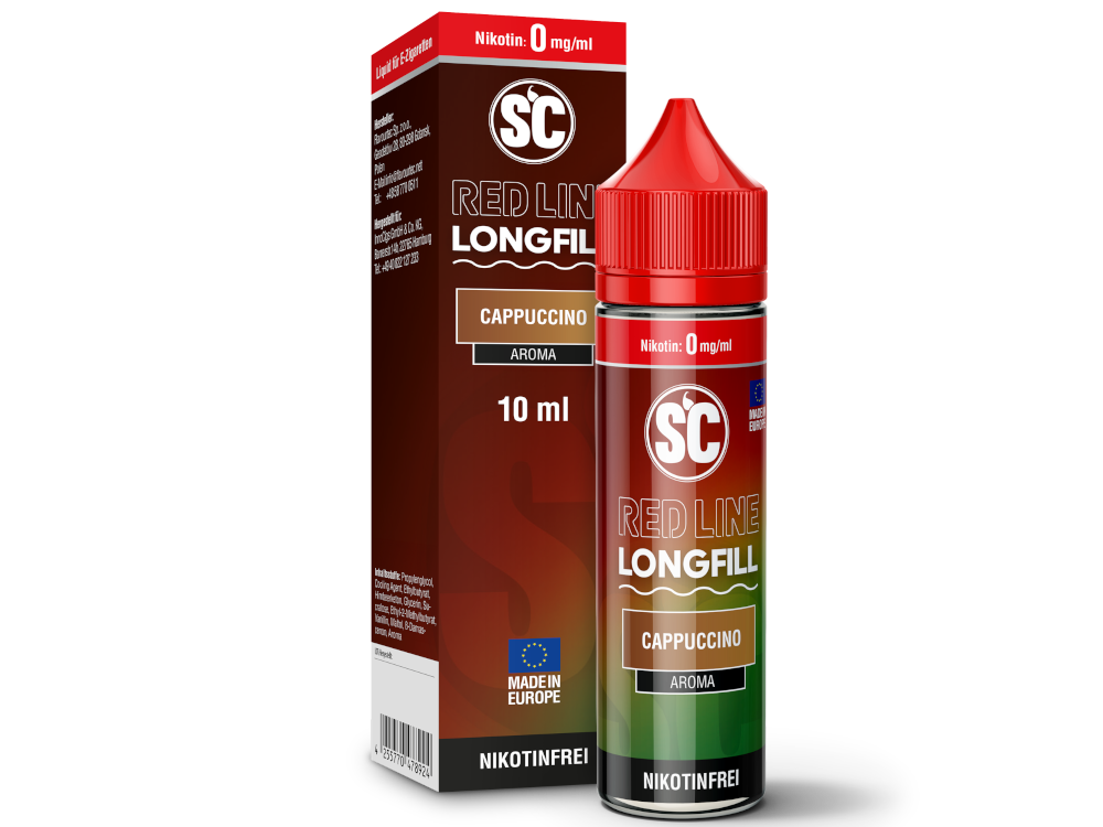 SC Red Line Longfill-Aroma Cappuccino 10 ml