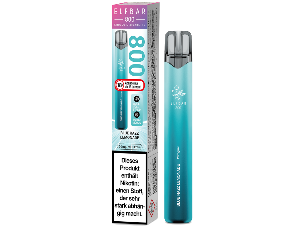 [IC-EBEWE820-BR] Elfbar 800 Einweg E-Zigarette - Blue Razz Lemonade - 20 mg/ml