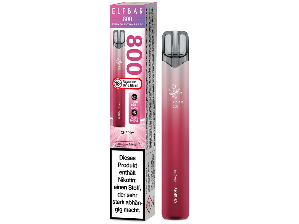 Elfbar 800 Einweg E-Zigarette - Cherry - 20 mg/ml