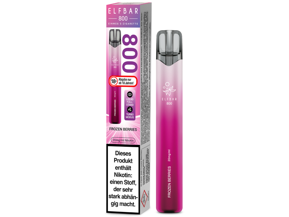 [IC-EBEWE820-FB] Elfbar 800 Einweg E-Zigarette - Frozen Berries - 20 mg/ml