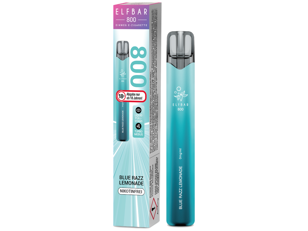 [IC-EBEWE80-BR] Elfbar 800 Einweg E-Zigarette - Blue Razz Lemonade - 0 mg/ml