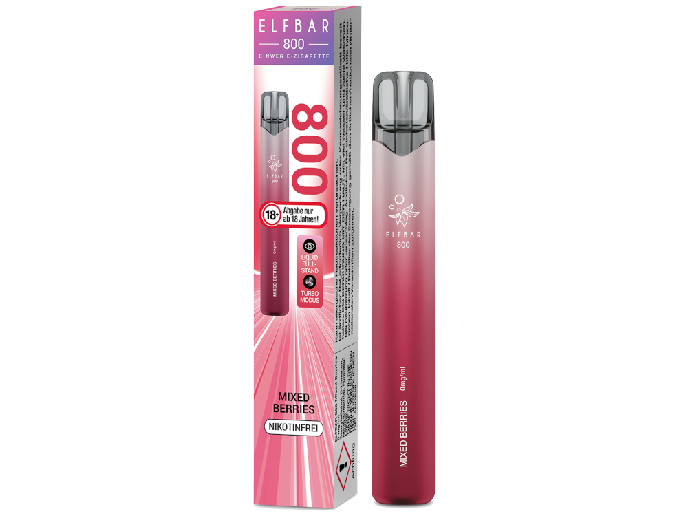 Elfbar 800 Einweg E-Zigarette - Mixed Berries - 0 mg/ml