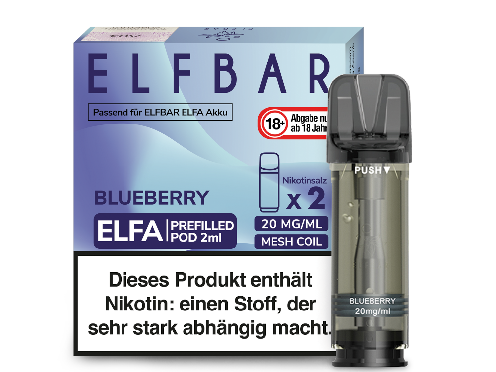 [IC-EBEWEP-67] Elfbar Elfa Pod - Blueberry - 20 mg/ml (2 Stück)