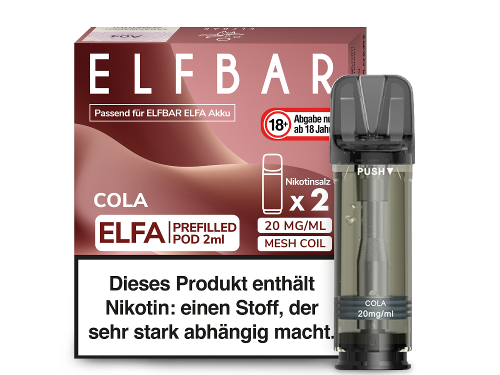 [IC-EBEWEP-73] Elfbar Elfa Pod - Cola - 20 mg/ml (2 Stück)