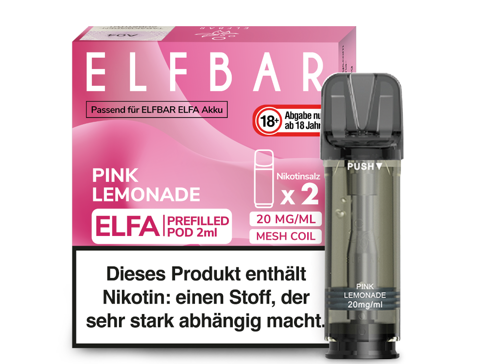 Elfbar Elfa Pod - Pink Lemonade - 20 mg/ml (2 Stück)