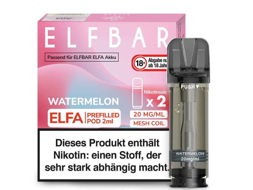 [IC-EBEWEP-72] Elfbar Elfa Pod - Watermelon - 20 mg/ml (2 Stück)