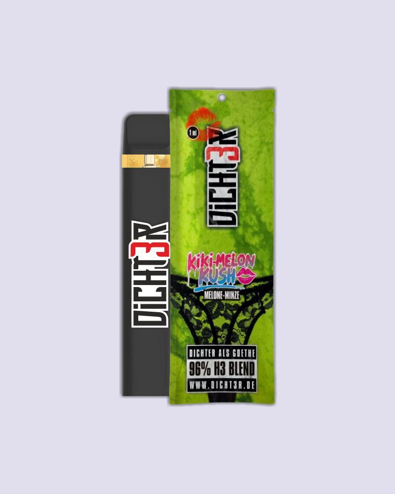 [LL-SRC-360] DICHT3R H3 Superior Blend Vape 1ml - Kiki Melon Kush (Melone-Minze)