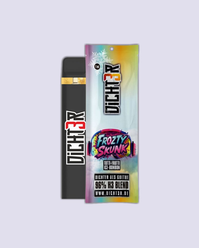 [LL-SRC-364] DICHT3R H3 Superior Blend Vape 1ml - Frozty Skunk (Tutti-Frutti Ice-Bonbon)