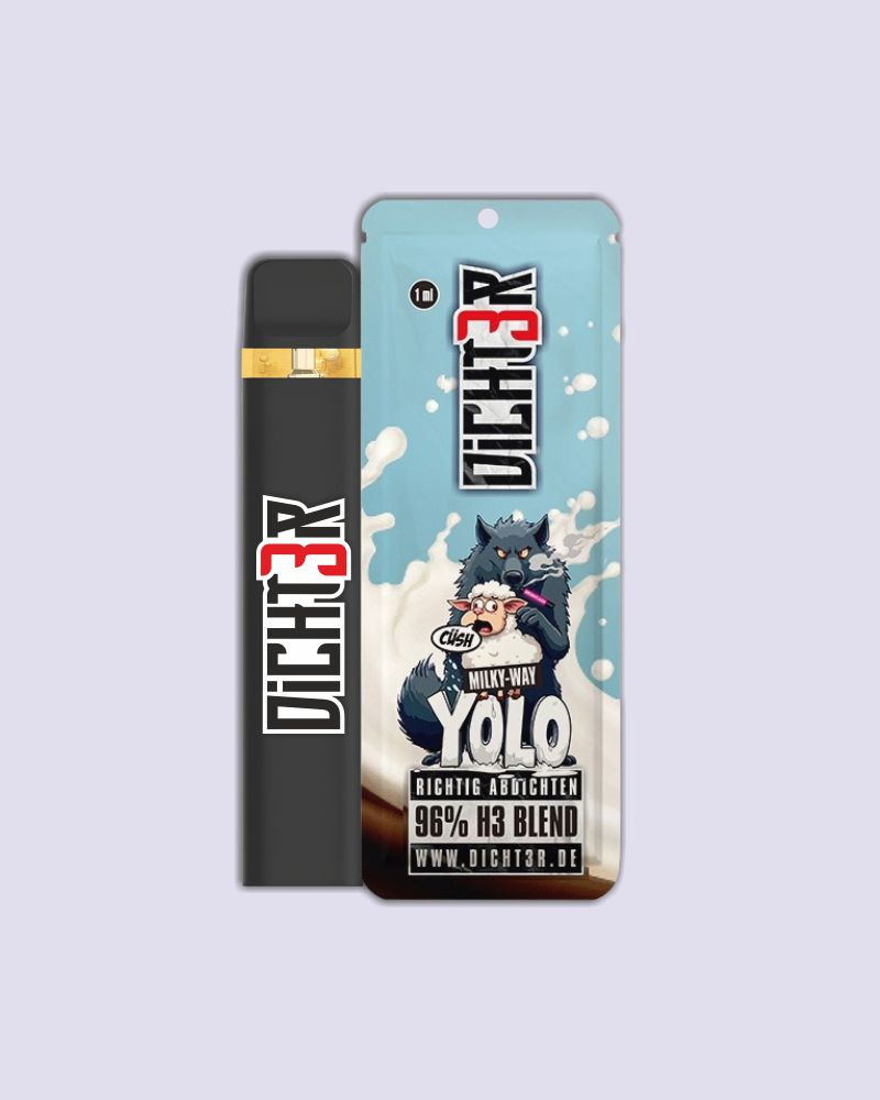 DICHT3R H3 Superior Blend Vape 1ml - Milky-Way Yolo (Süßigkeit, Keks)