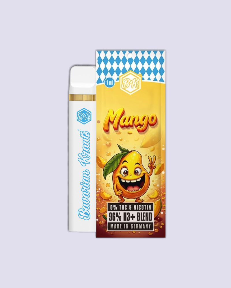[LL-SRC-386] Bavarian Krauts H2/H3+ Vape Pen 1ml - Mango (96% H3+ Blend)