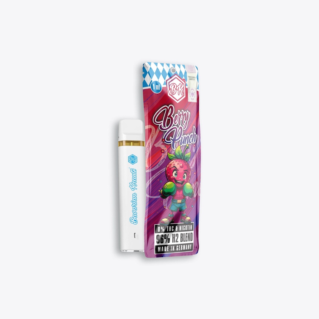 [LL-SRC-390] Bavarian Krauts H2/H3+ Vape Pen 1ml - Berry Punch (96% H2 Blend)