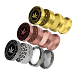 TOBALIQ Metall Herbal Grinder “XXX”, 4-teilig, 4cm, 12er Display