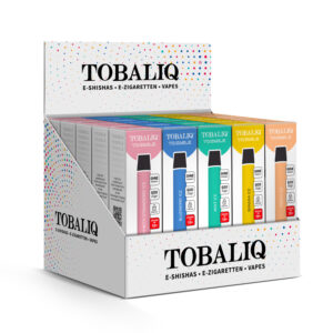 TOBALIQ E-Shisha 600Puffs – 0mg Nikotin – 20er Mix Display