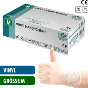 [LL-G52748-M] Vinyl-Medical “M” Handschuhe, 100 St./Box, transparent