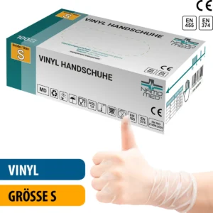 [LL-G52748-S] Vinyl-Medical “S” Handschuhe, 100 St./Box, transparent