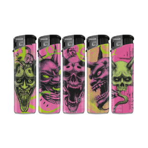 [LL-F41741] TOBALIQ Motivfeuerzeug Neon Hell