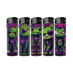 TOBALIQ Motivfeuerzeug Angry Purple