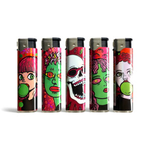 [LL-F41747] TOBALIQ 3D Metallic JET-Motivfeuerzeug COLOR FACE