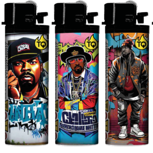 [LL-F41294] TQ Reibrad Motivfeuerzeug Hip-Hop