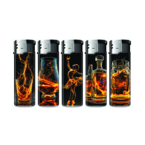 [LL-41697] TOBALIQ Motivfeuerzeug GOLD GLASS