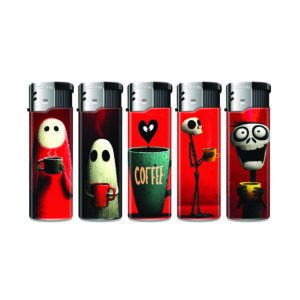 [LL-41693] TOBALIQ Motivfeuerzeug COFFEE GHOST