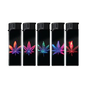 TOBALIQ Jet Feuerzeug 3D Metallic Motiv LUMINOUS BUDS