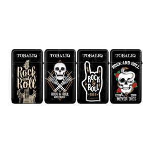 [LL-F41673] TOBALIQ Jet Flame Feuerzeug ROCK N ROLL