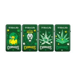 TOBALIQ Jet Flame Feuerzeug KING CANNABIS