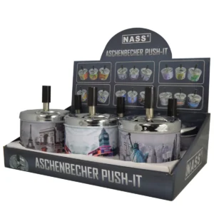 [LL-52746-03] Dreh-Aschenbecher „City“, 6er Display