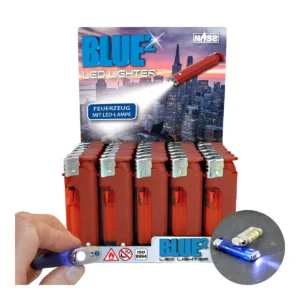 [LL-10040-6] Feuerzeug Blue² Red Edition, 30er Display