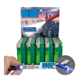 [LL-10040-8] Feuerzeug Blue² Green Edition, 30er Display