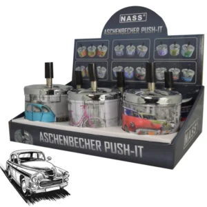[LL-52746-04] Dreh-Aschenbecher „Cars“, 6er Display