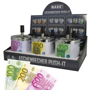 [LL-52746-01] Dreh-Aschenbecher „Euro-Geldschein“, 6er Display