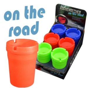 [LL-52744-02] Aschenbecher On the Road “Color-Mix”, 6er Display
