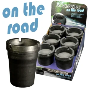 [LL-52744-01] Aschenbecher On the Road “Black”, 6er Display