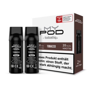 [LL-E41539] TOBALIQ MyPOD – 20mg – 2er Pack (2×600 Züge) – Tobacco