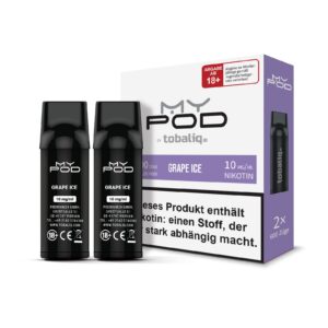 [LL-E41620] TOBALIQ MyPOD – 10mg – 2er Pack (2x2ml) – Grape Ice
