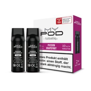 [LL-E41622] TOBALIQ MyPOD – 10mg – 2er Pack (2×600 Züge) – Passion Grapefruit