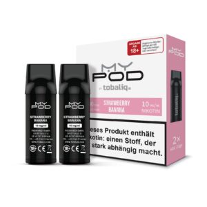 [LL-E41619] TOBALIQ MyPOD – 10mg – 2er Pack (2×600 Züge) – Strawberry Banana
