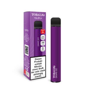 [LL-E41339] TOBALIQ TQ Fly 700 Puffs – 20mg Nikotin – Grape Ice