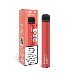 [LL-E41336] TOBALIQ TQ Fly 700 Puffs – 20mg Nikotin – Strawberry Banana