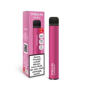 [LL-E41333] TOBALIQ TQ Fly 700 Puffs – 20mg Nikotin – Strawberry