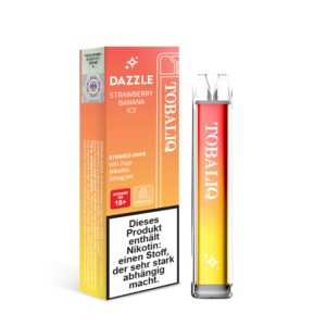 [LL-E41421] TOBALIQ DAZZLE 600Puffs – 20mg Nikotin – STRAWBERRY BANANA ICE