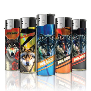 [LL-F41562] TQ ALU-Motivfeuerzeug Wolves Pack