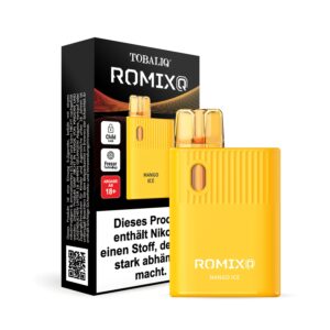 [LL-E41510] TOBALIQ RomixQ – 20mg Nikotin, 600 Puffs – Mango Ice