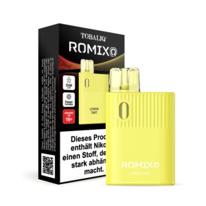 [LL-E41505] TOBALIQ RomixQ – 20mg Nikotin, 600 Puffs – Lemon Tart