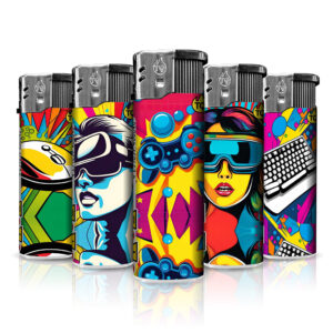 [LL-F41216] TQ Motivfeuerzeug POP ART GAMING