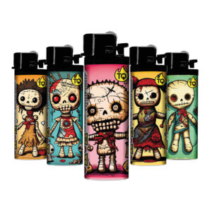 [LL-F41293] TQ Reibrad Motivfeuerzeug VOODOO PUPPE