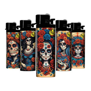 [LL-F41298] TQ Reibrad Motivfeuerzeug LA CATRINA